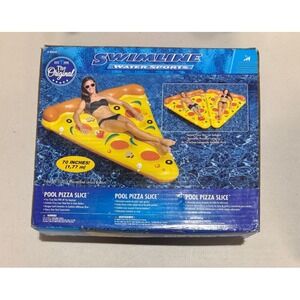Swimline Giant Inflatable Original Pizza Slice Pool Float Raft 70" 90645 NEW